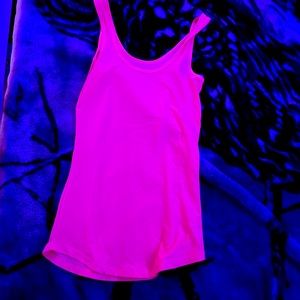 Bright orange athletic tank